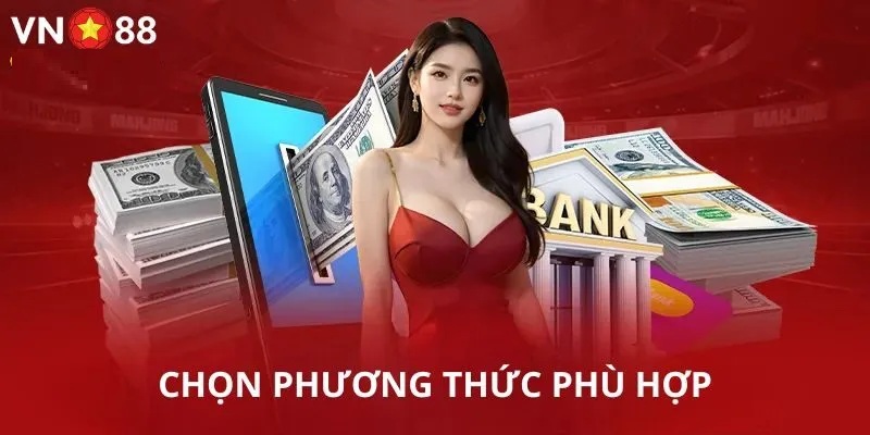 Chọn phương thức Nạp tiền Vn88 phù hợp Nạp tiền Vn88